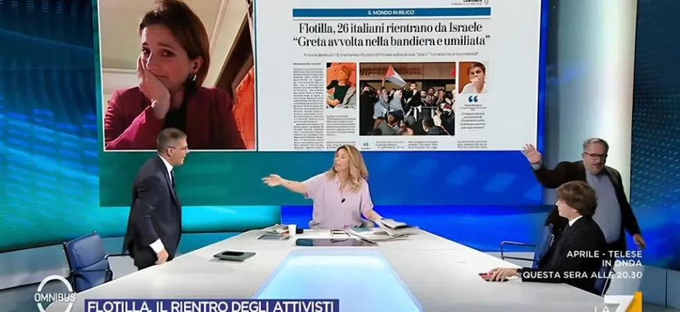 Omnibus, tensione in diretta: Capezzone e Telese protagonisti di un duro diverbio